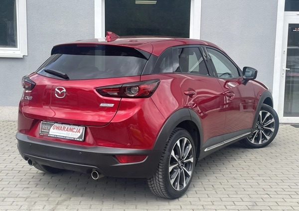 Mazda CX-3 cena 77500 przebieg: 144000, rok produkcji 2020 z Tarnów małe 596